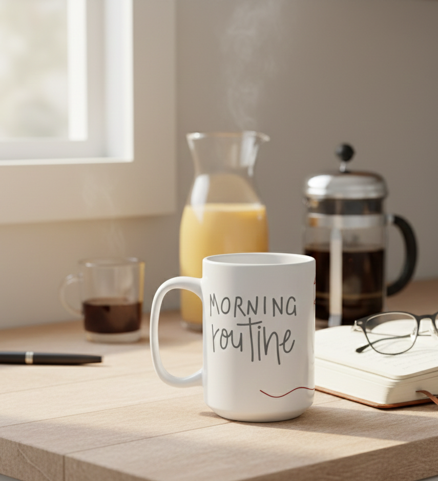 Wine Quote Mug — "There's a chance this is wine" 15oz Ceramic Coffee Cup