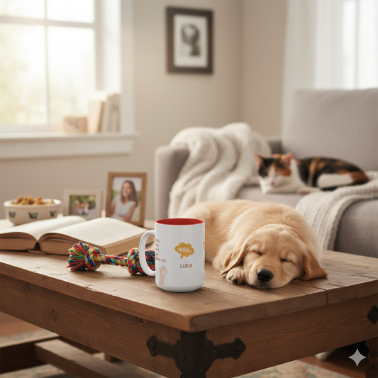 Personalized Coffee Mug – Custom Name 'LUCA' Pet Lover Gift (11/15oz)