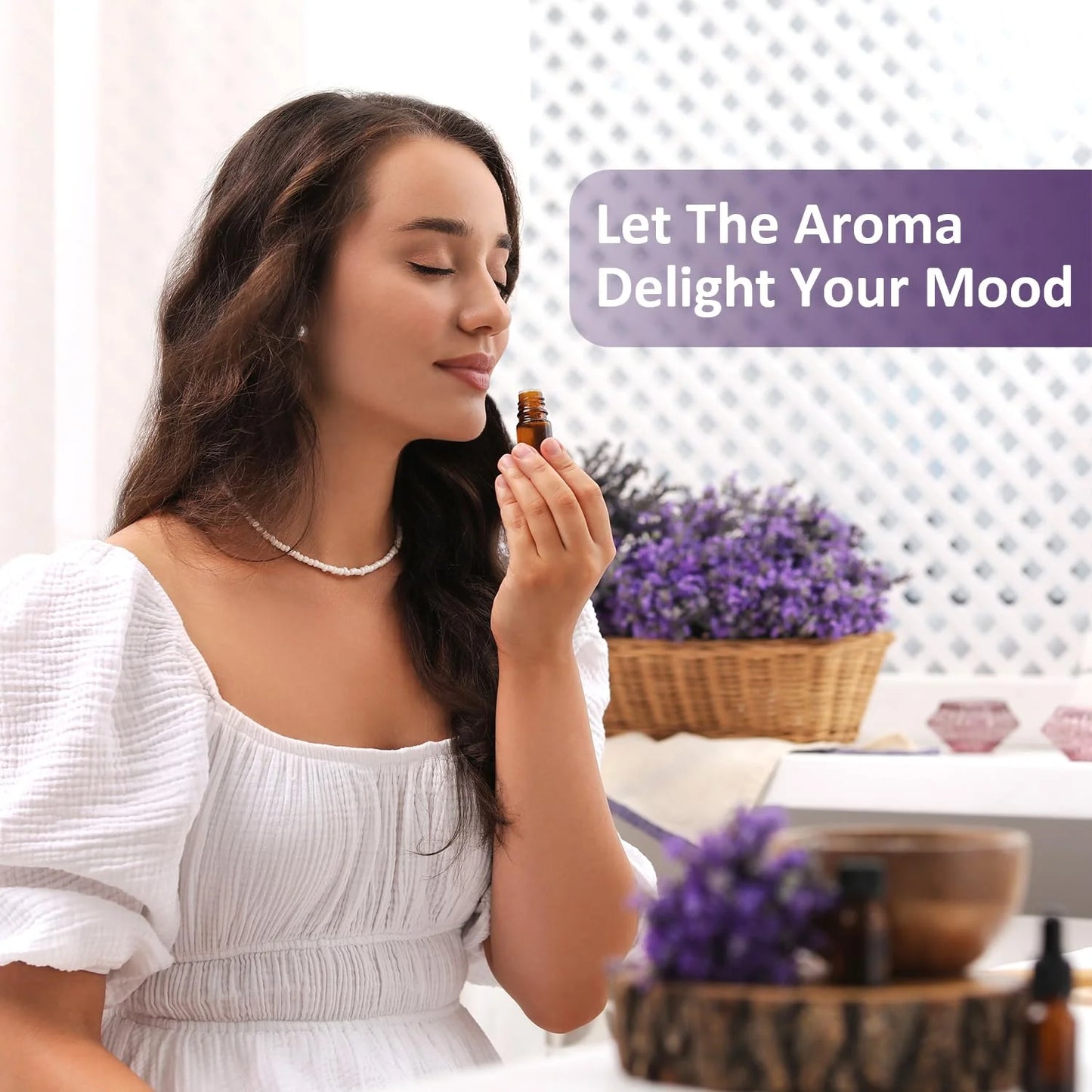 8X10Ml Essential Oils Gift Set, Orange, Jasmine, Mint Variety of Scents Essential Oils for Aromatherapy Diffuser for Relaxation